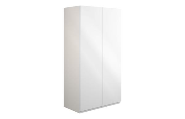 Clarence 600mm Standard 2 Door Storage Unit - White Gloss (Grey Cab)
